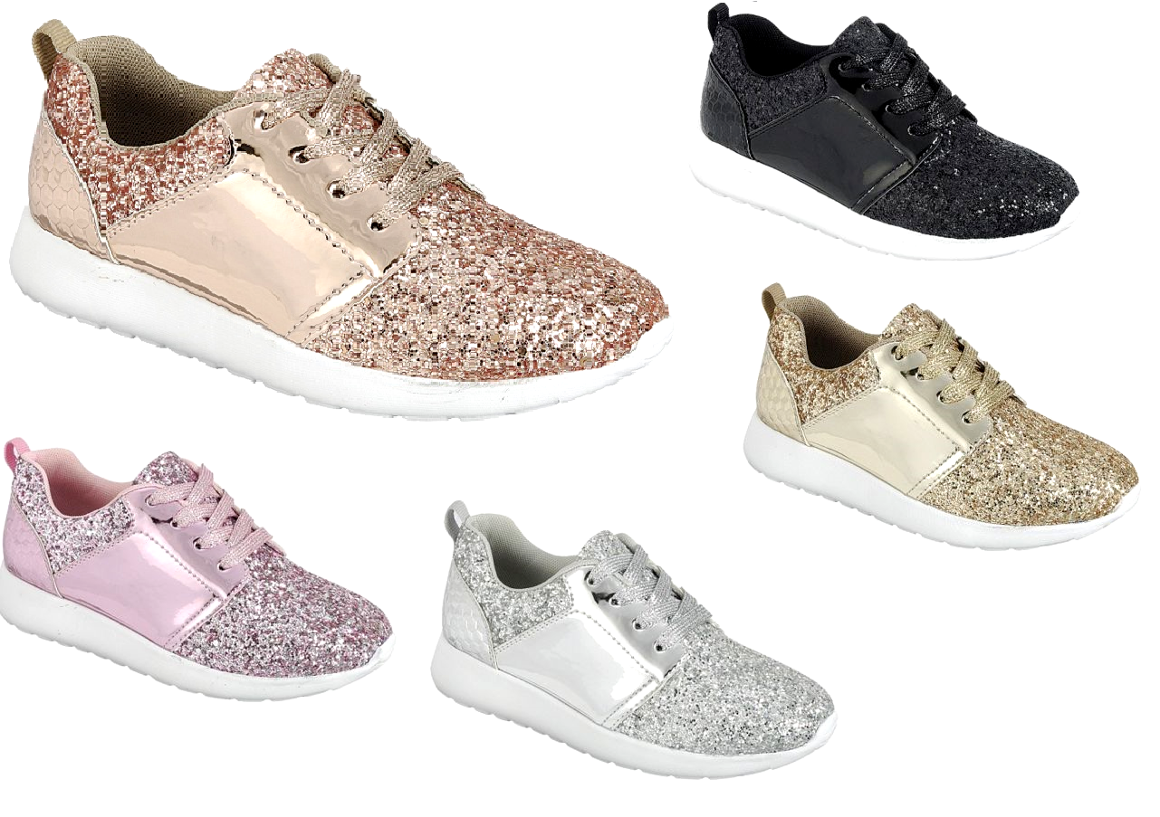 kids glitter tennis shoes
